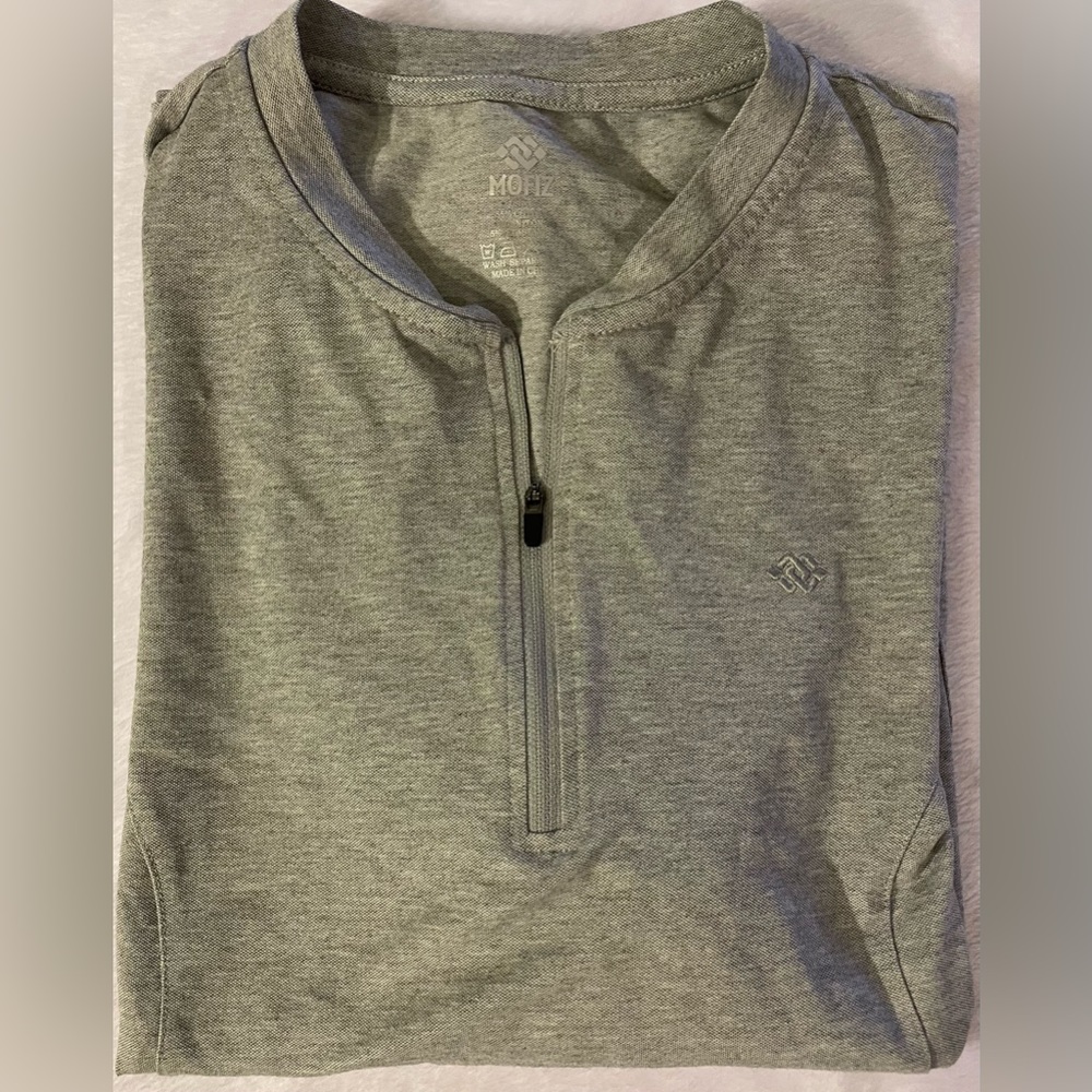 Mofiz golf shirt, light grey color, size XL